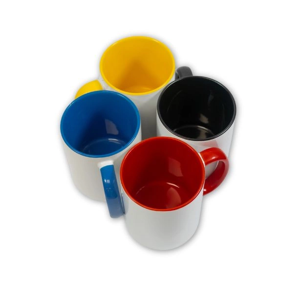 Tazza con manico e interno colorati - M003