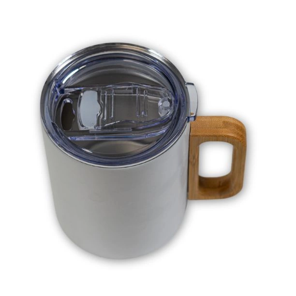 Tazza con manico in legno - Q-175