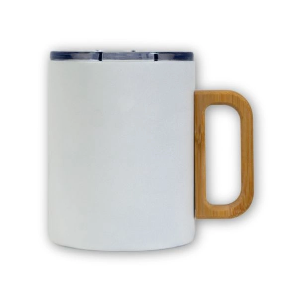 Tazza con manico in legno - Q-175