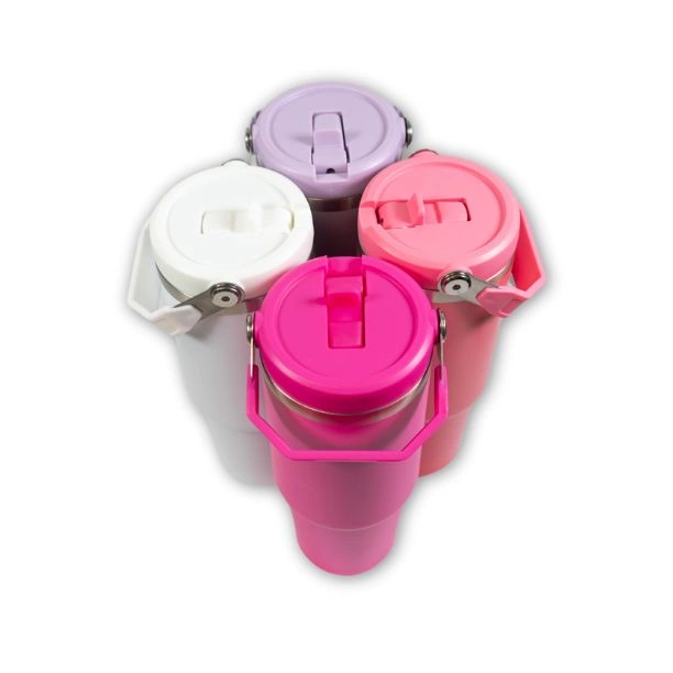 Travel mug met vierkant handvat - SS-141