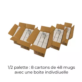 1/2 palette Tazze sublimabili AAA con scatola singola 11oz/325ml