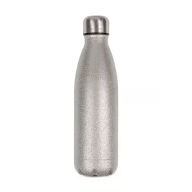 Bottiglia isotermica in aciaio inox - Glitter argento (ADC412)