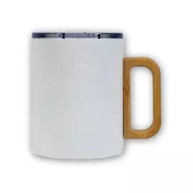 Tazza con manico in legno - Q-175