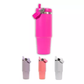 Travel mug met vierkant handvat - SS-141