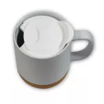Tazza con base in sughero e coperchio in plastica - M19