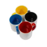 Tazza con manico e interno colorati - M003
