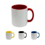 Tazza con manico e interno colorati - M003