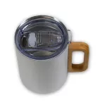 Tazza con manico in legno - Q-175